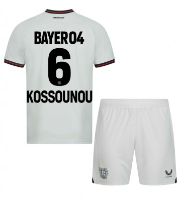 Bayer Leverkusen Odilon Kossounou #6 Bortaställ Barn 2023-24 Kortärmad (+ Korta byxor)